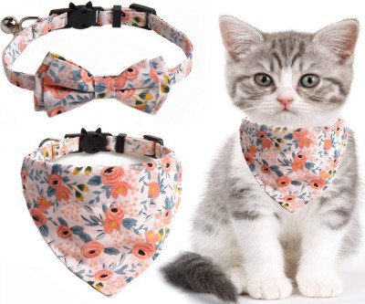 Chic Cat Collars with Bells & Bow Ties - 2 Pack