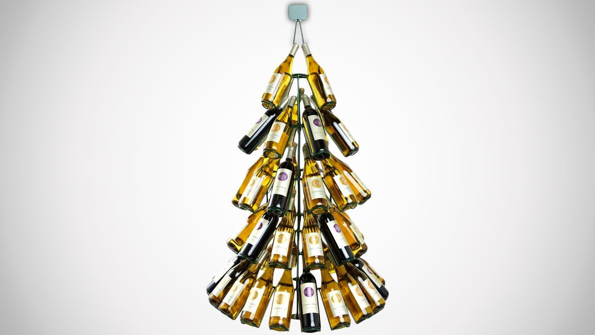 Christmas Tree Wine Bottle Rack