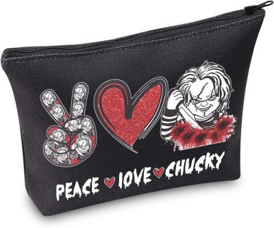 Chucky Peace Love Cosmetic Bag - Horror Fan's Perfect Pouch