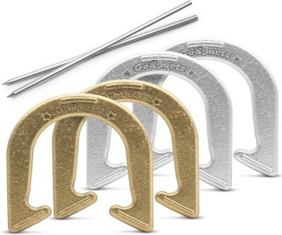 Classic Steel Horseshoes Set - Family Fun for Generations