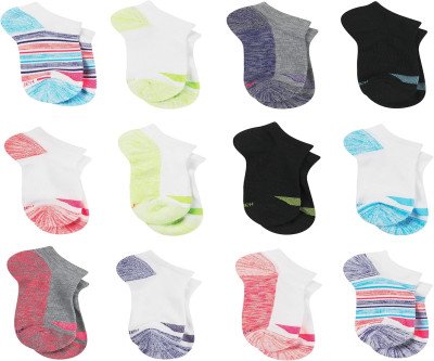 Comfort & Style: Girls' Fashion Ankle Socks 12-Pack