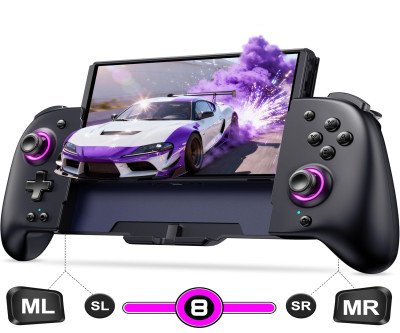 Comfortable Switch Pro Controller with RGB Lighting & Turbo