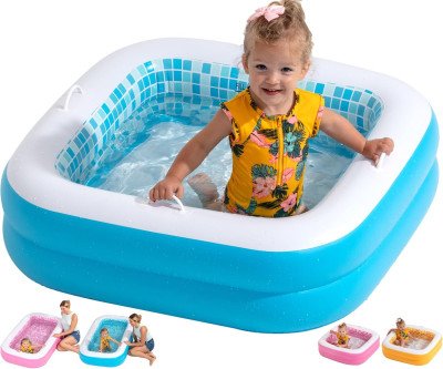 Comfortable Toddler Pool with Soft Floor & Easy Drain