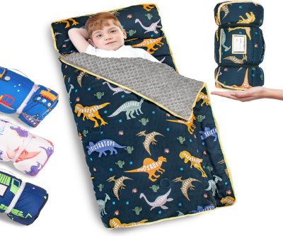 Comfy Toddler Nap Mat with Pillow & Blanket - All-in-One Sleep Solution
