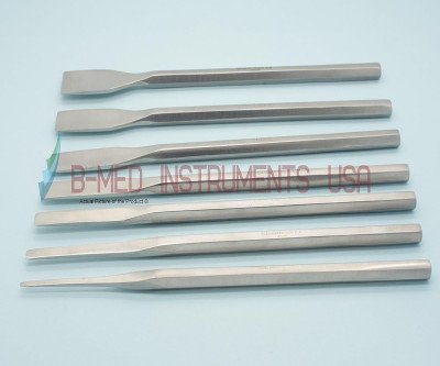 Complete 7-Piece Sheehan Osteotome Set - Precision Surgical Instruments