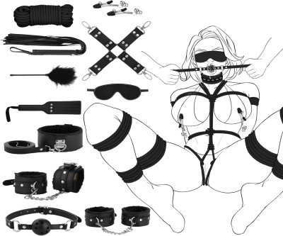 Complete 11-Piece BDSM Kit for Couples