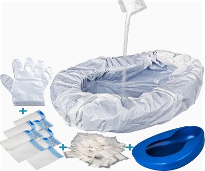 Complete Hygiene Bedpan Set with Disposable Liners