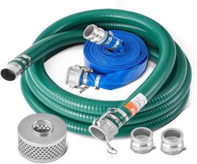 Complete Water Pump Hose Kit - 85ft Total Length with All Connectors