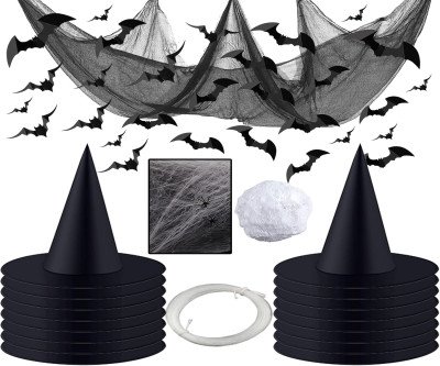 Complete Witch Hat Decoration Kit for Halloween