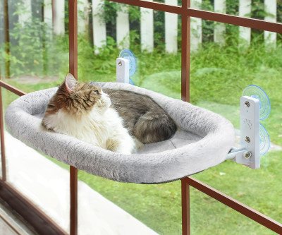 Sunny Spot Cat Window Perch - Cordless Comfort for Feline Friends