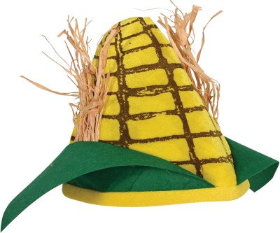 Cozy Plush Corn Cob Hat for Fall Farm Fun Parties