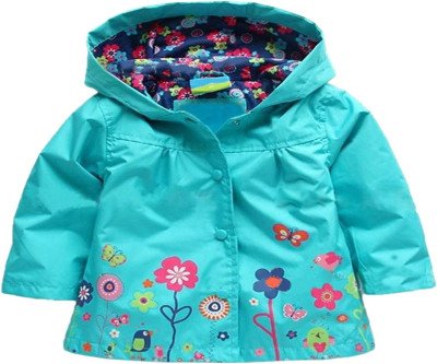 Cozy Waterproof Hoodie Raincoat for Baby Girls