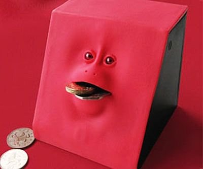 Creepy Coin Eating Bank