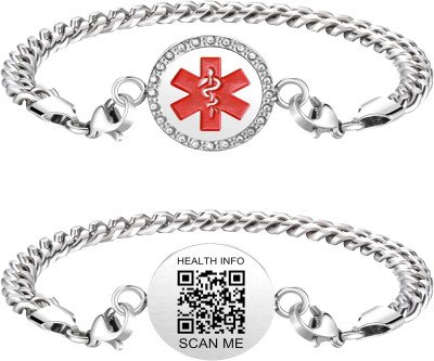 Stay Safe with Our Custom QR Code Medical Alert Bracelets