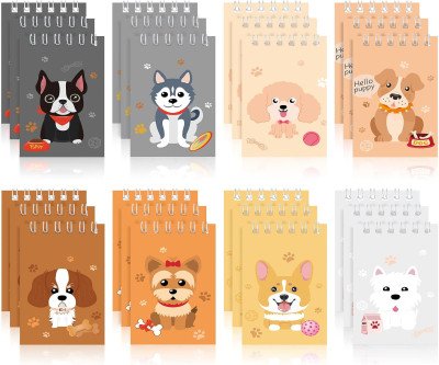 Cute Dog Mini Notebooks - 24 Pack Party Favors