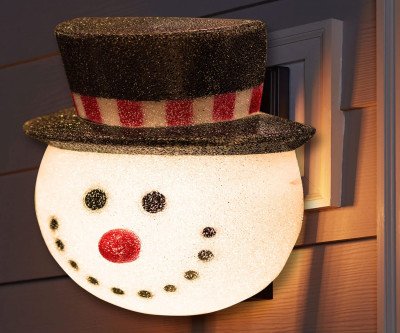 Cute Snowman Porch Light Cover - Instant Holiday Cheer