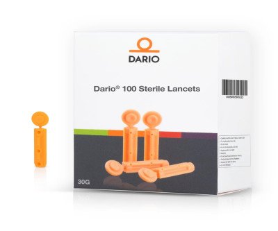 Painless 30G Lancets for Dario Glucose Monitor - 100 Sterile Pack