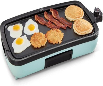 Family-Size Electric Griddle: Cook Perfect Pancakes & Burgers Every Time