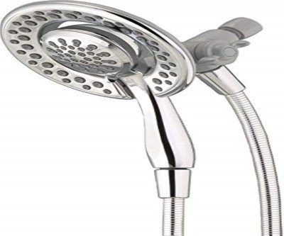 Dual Flex Shower Head: 4 Settings & Handheld Combo