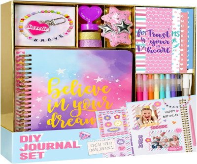 Spark Creativity: 26-Pc DIY Journal Kit for Girls