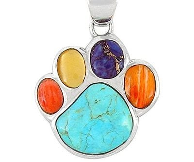 Dog Paw Pendant Necklace