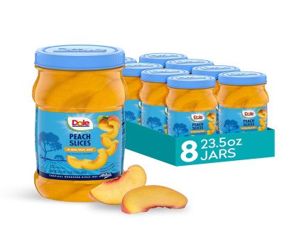 Sweet & Healthy Dole Peaches in Natural Juice - 8 Pack