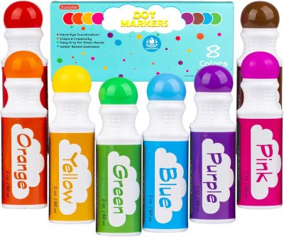 Colorful Dot Markers for Creative Play