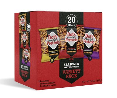 Dot's Pretzel Twists Variety Pack: 20 Irresistible Snack Bags