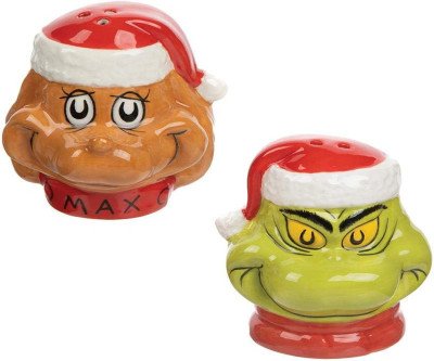 Grinch & Max Ceramic Salt & Pepper Set
