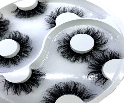 Dramatic Volume Cat-Eye Lashes: 5 Pairs of Fluffy Faux Mink