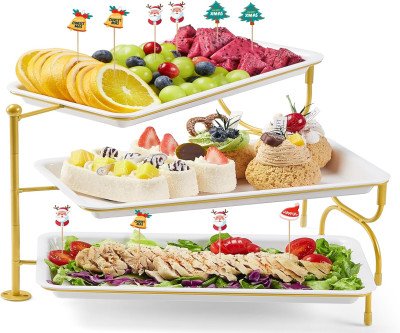 Elegant 3-Tier Serving Tray for Perfect Party Displays