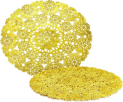 Elegant Gold Table Decor - 60 Pack Placemats & Doilies