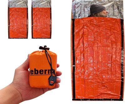 2-Pack Emergency Sleeping Bags: Ultra-Light Survival Shields
