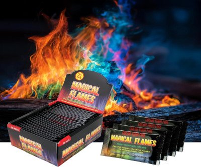 Enchanting Fire Packets - 25 Pack of Colorful Flame Magic
