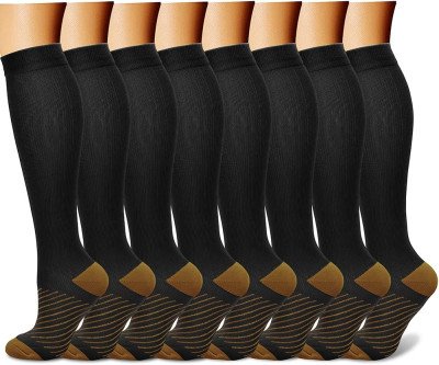 Energize Your Steps: 8 Pairs Compression Socks for Circulation