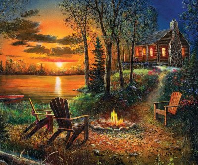 Escape to Summer Sunset: Premium 1000-Piece Puzzle