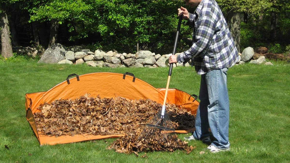 EZ Leaf Hauler Cleanup Tarp for Lawns & Gardens