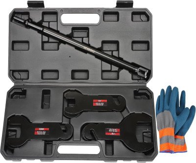 Fan Clutch Removal Tool Kit - 8 Piece Ford/GM/Chrysler Compatible Set