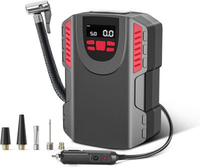 Fast 150 PSI Tire Inflator - Emergency Car & Bike Air Pump
