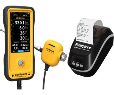 Professional Combustion Analyzer with Live Draft & Built-in Printer