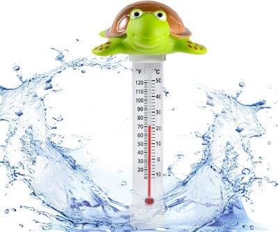 Floating Pool Thermometer with Turtle Design