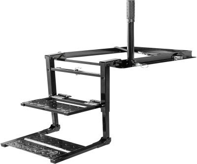 Foldable Truck Tailgate Ladder - Safe Easy Loading for Work Trucks