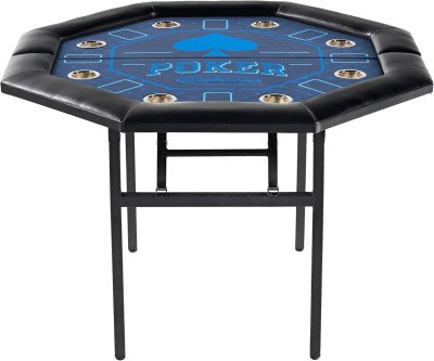 Folding Poker Table - 8 Player Casino Style with Cup Holders