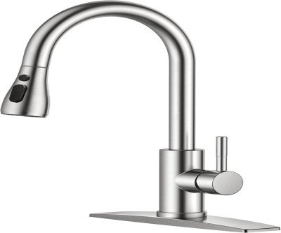 Premium Kitchen Faucet with Pull Down Sprayer - Brushed Nickel