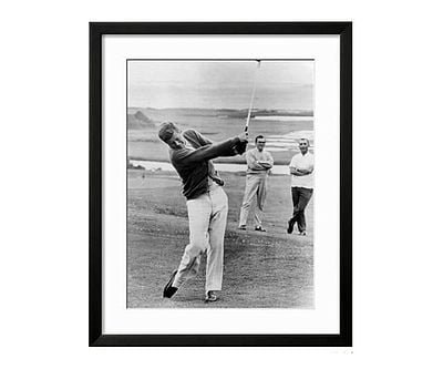 Framed Print Of JFK Playing Golf