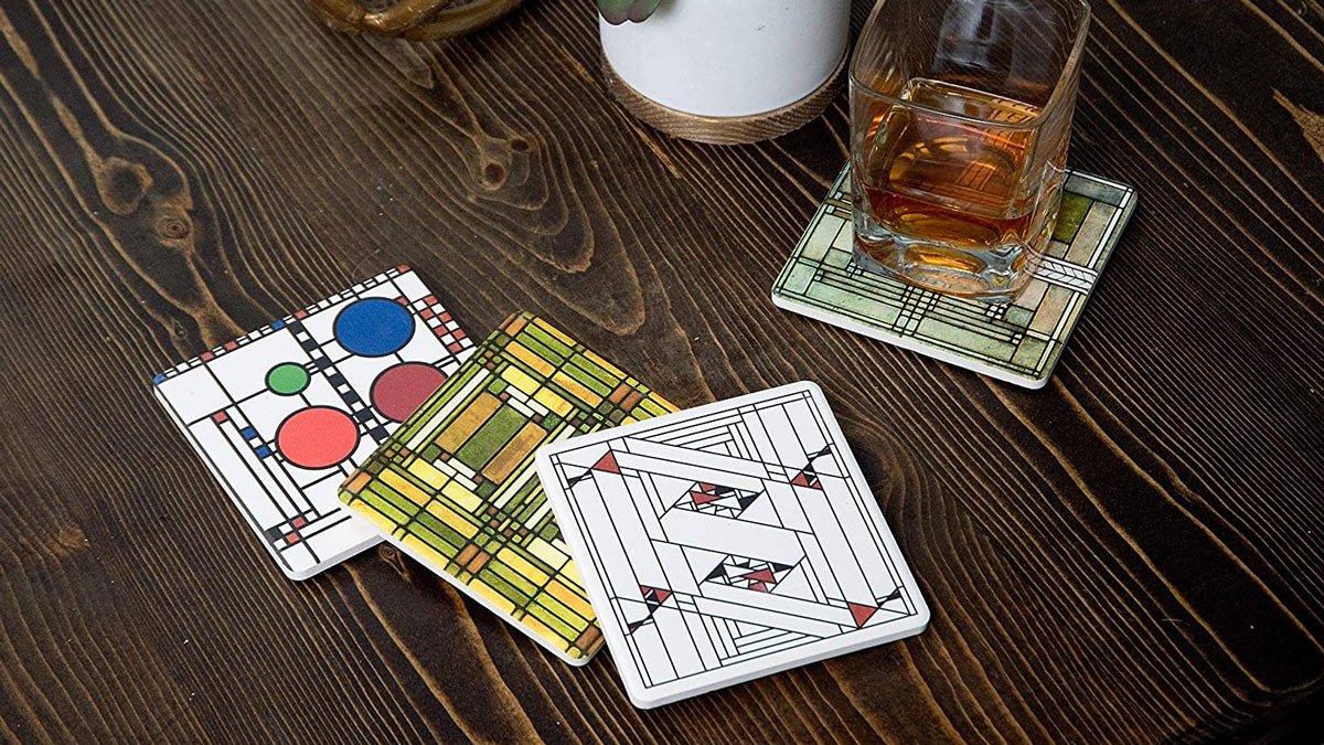 Frank Lloyd Wright Absorbent Stone Coasters