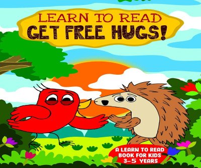 Free Hugs Learn to Read Book for Kids 3-5