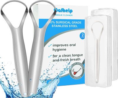 Fresh Breath Tongue Scraper Set - Stainless Steel Oral Care