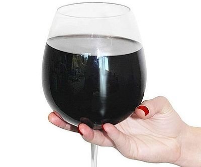 Full Bottle Of Wine Glass