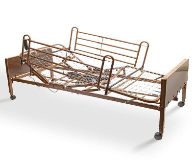 Full Electric Hospital Bed: Safety Rails & Height Adjustment for Home